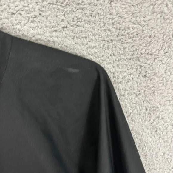 Adidas Track Jacket Mens Medium Black Windbreaker Logo High Neck Embroidered - Picture 2 of 11